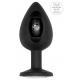 Plug anal de silicone SELF MOTION 8 x 4 cm preto