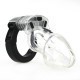Adjustable Male Cock Cuff Chastity Device - Clear