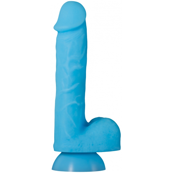 Lichtgevende Dildo Touch & Glow 15 x 4 cm Blauw