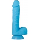 Luminescent dildo Touch & Glow 15 x 4 cm Blue