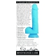 Touch & Glow Leuchtdildo 15 x 4 cm Blau