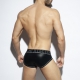 Black Shiny Rib briefs