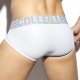 Slip Shiny Rib White