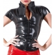 Latex T-Shirt Schwarz