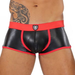 TOF Paris Boxer Fetish Boxer Black-Red