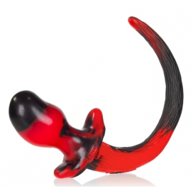 Oxballs Ficha de Cauda de Cão de Baloiço 8,5 x 4,4 cm Vermelha