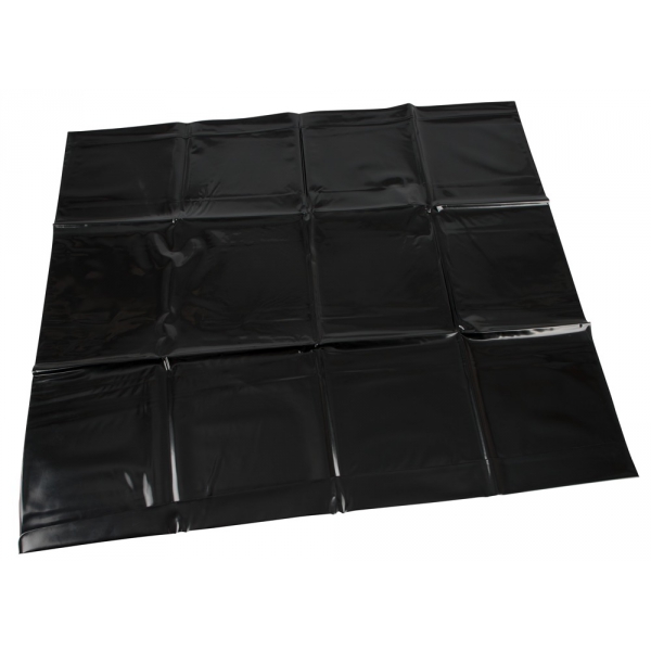 Funda de almohada de vinilo negro 80 x 80cm