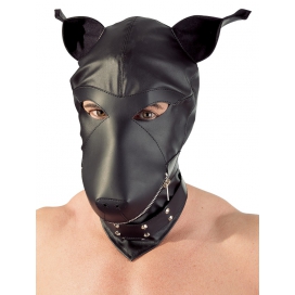 Hond Fetish Kap Zwart Faux