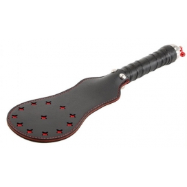 Paddle aus Kunstleder Star schwarz-rot 35cm