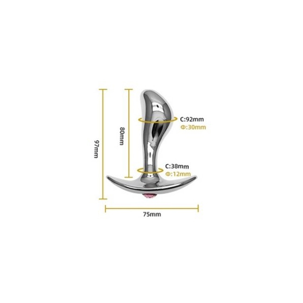 Stecker + Bijou G-Punkt M 9 x 3 cm