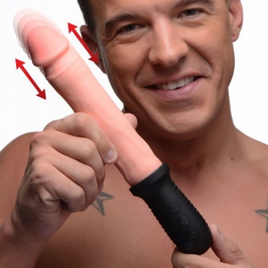 Master Series Dildo Handvat met Auto Pounder 17 x 4 cm