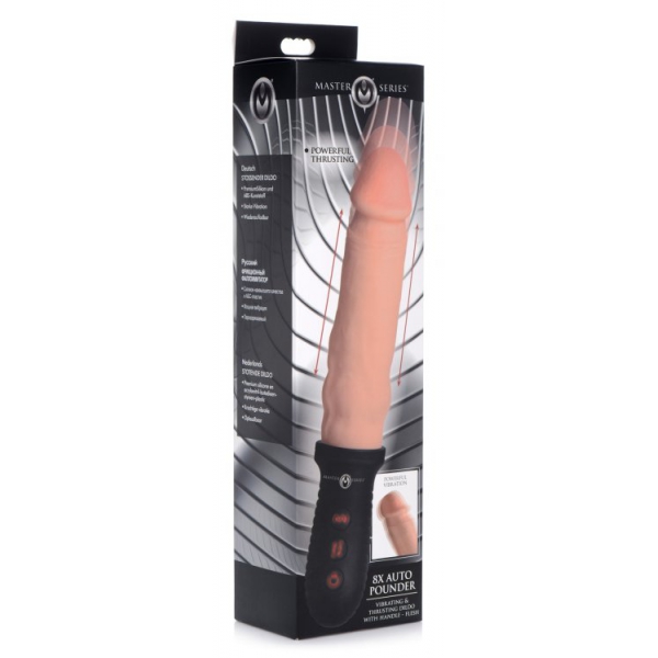 Pega de Dildo com Linguado Automático 17 x 4 cm