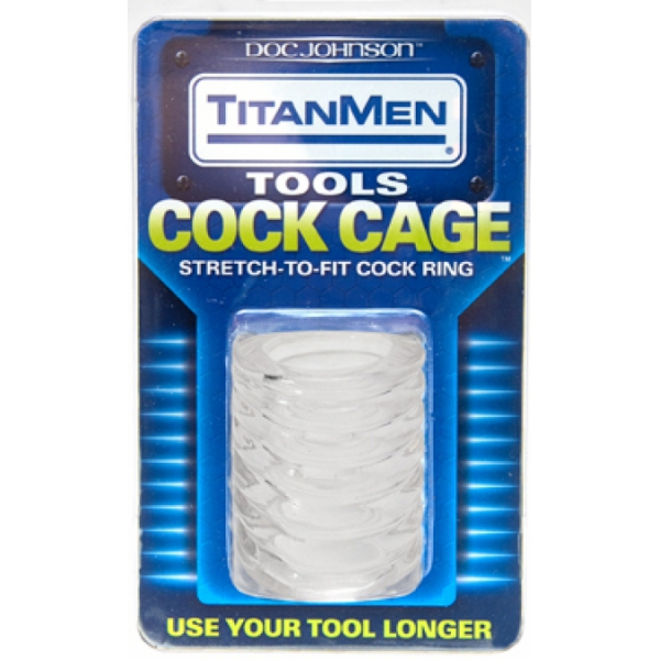 Ballstretcher Cock Cage 50mm Transparent