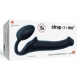 Dildo + plug STRAP-ON-ME Buigbaar M 16 x 4 cm Zwart