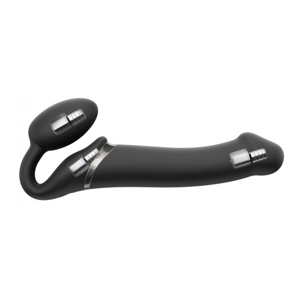 Consolador vibrador Strap-On 3 Motors L 16 x 3,7 cm Negro