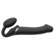 Vibrating Dildo Strap-On 3 Motors L 16 x 3.7 cm Black