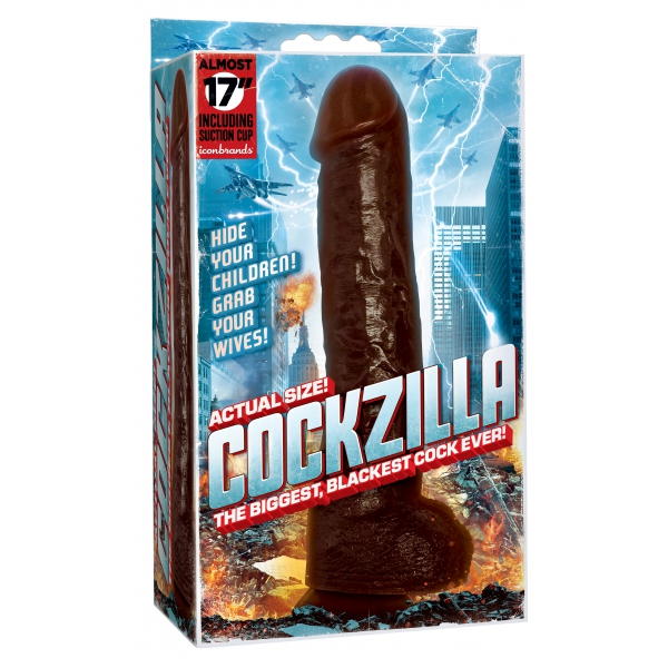 Dildo Cockzilla 31 x 7 cm Brown