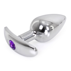 Kiotos Bijou anal plug with curved base 6 x 2.8 cm - Bijou Violet