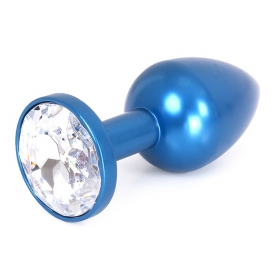Kiotos Gem Light Aluminium Jewel Plug 6 x 2.8 cm Blue