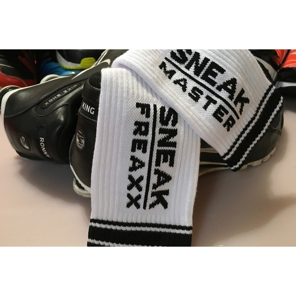 Meias SNEAK MASTER White-Black