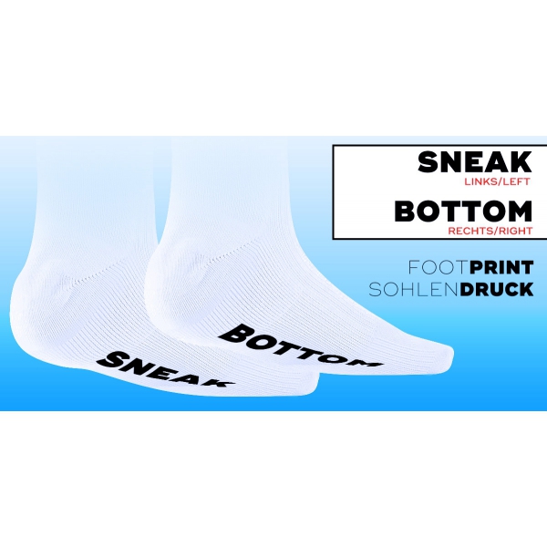 Socken Sneak Onderkant Wit-Zwart