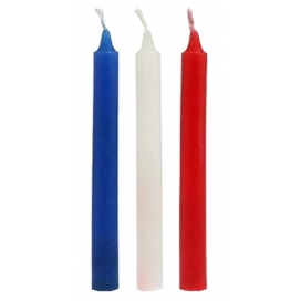 Set di 3 candele SM a cera calda da 17,5 cm