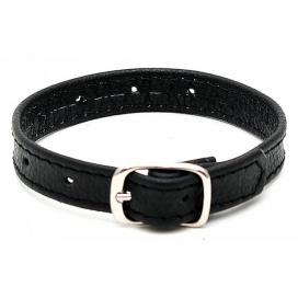 Leather Cockring Lux Up Black