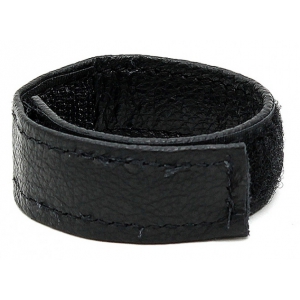 Rimba Leder Cockring met Kras 22mm Zwart