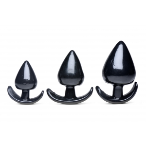 Master Series 3er-Set Plugs Spades Schwarz