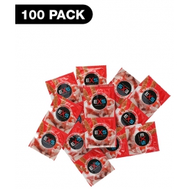 Preservativi al gusto di fragola x100