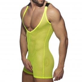 Mesh Wrestling Suit Fluo