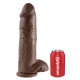 Grande Dildo King Cock 26 x 7.8 cm marrone