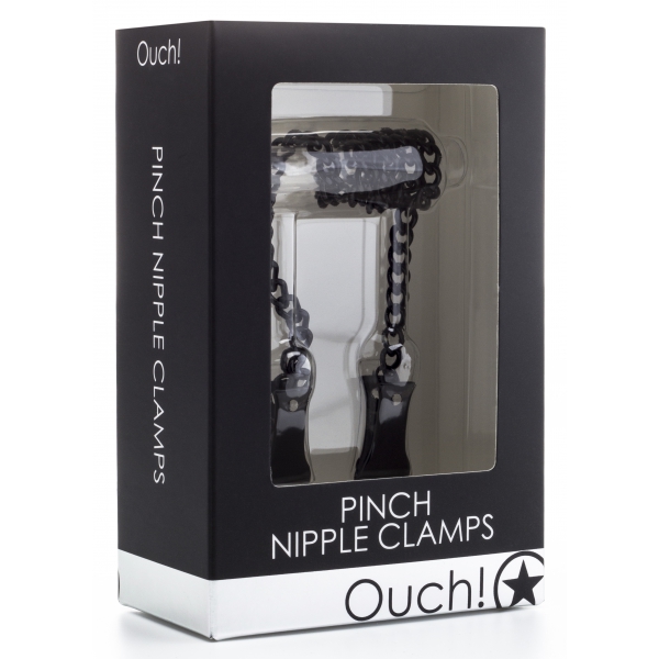 PINCH Chain Nipple Clips 35cm Black