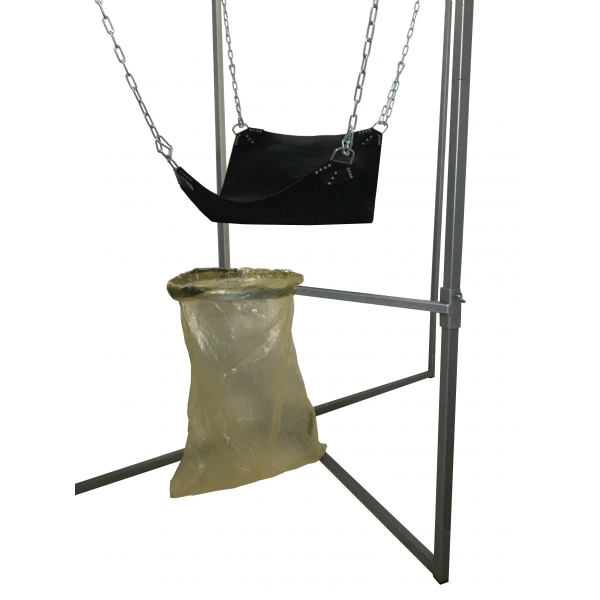 GARBAGE BAG HOLDER FOR SLING FRAME