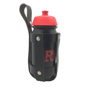 The Red SUPPORT BOUTEILLE EN CUIR + BOUTEILLE Noire/Rouge 500ml - The Red