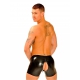 Short en Latex Coupe cycliste avec Zip