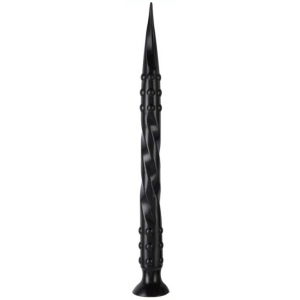 FUKR Dildo Pointed Twist L 65 x 5 cm Schwarz