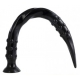 Dildo Pointed Twist L 65 x 5 cm Preto