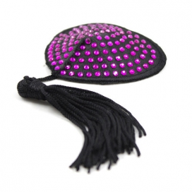 Capa de Mamilo Coração Preto-Púrpura x2