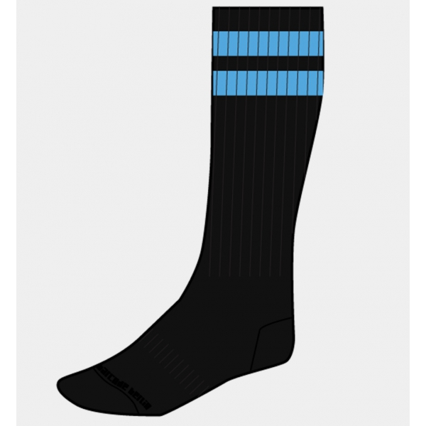 Gymnastiksocken Schwarz-Blau