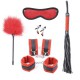 Kit de Bondage 5 Peças Vermelho