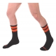 Chaussettes Gym Socks Noir-Orange fluo