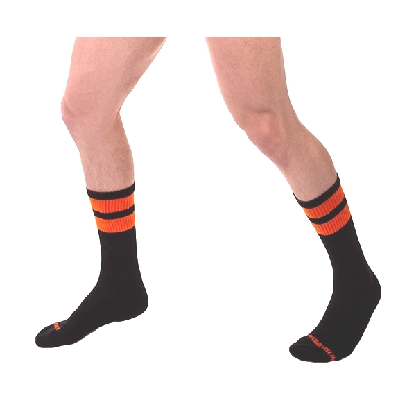 Chaussettes Gym Socks Noir-Orange fluo