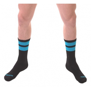 Barcode Berlin Socken Gym Socks Schwarz-Neonblau