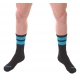Socken Gym Socks Schwarz-Neonblau