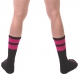 Gym Socks Black-Fluorescent Pink