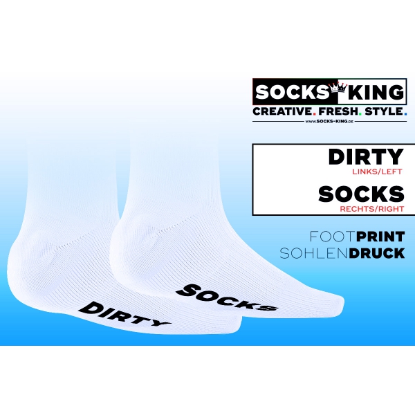 Socken Dirty Weiß-Grün