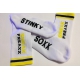 Meias STINKY SOXX Branco-amarelo