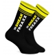 BIG STRIPE Socks Black-Yellow