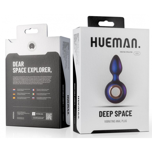 Deep Space Hueman Vibrerende Plug 6.5 x 3.5cm